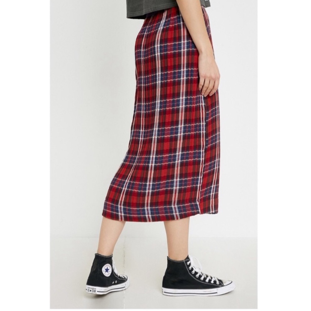 Urban outfitters UO Joe Plaid Ruffle Midi Skirt - Picture 3 of 4